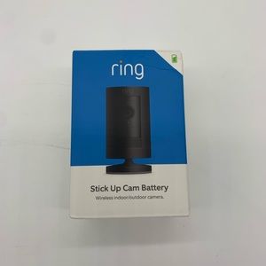 Ring Stick Up Wireless Black Camera NWT